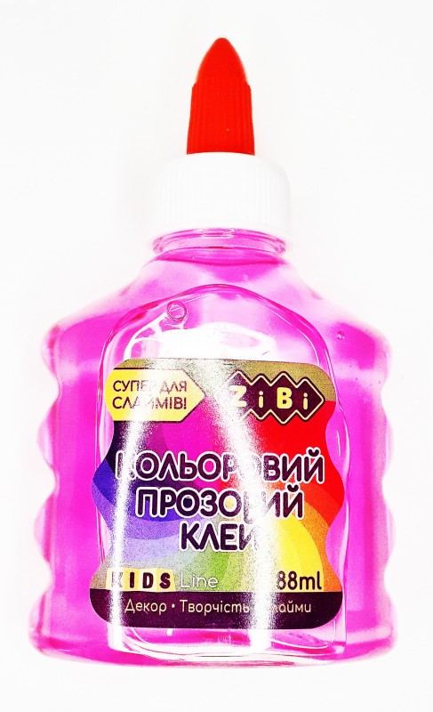 Клей прозорий рожевий для слаймів