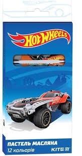 Пастель масляная "Kite Hot Wheels" 12цв.