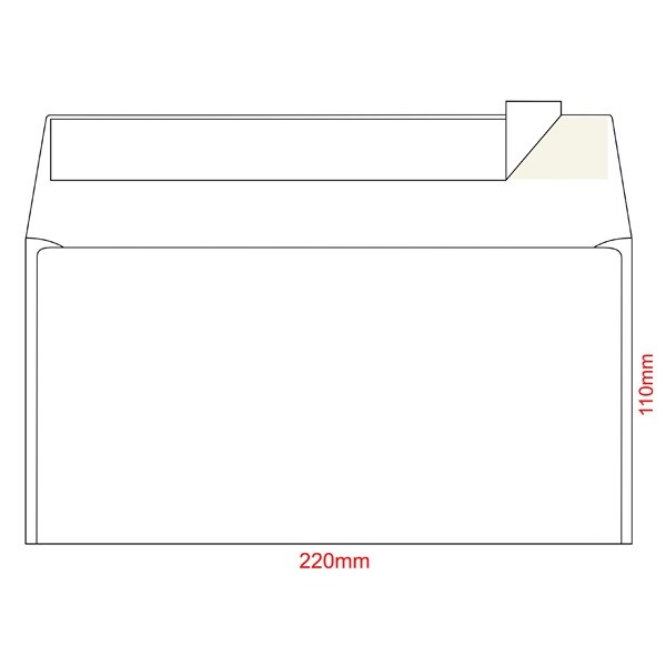 Конверт DL 1 110*220мм (211000)