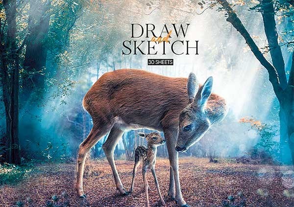 Альбом для малювання "Deer", А4,30л.