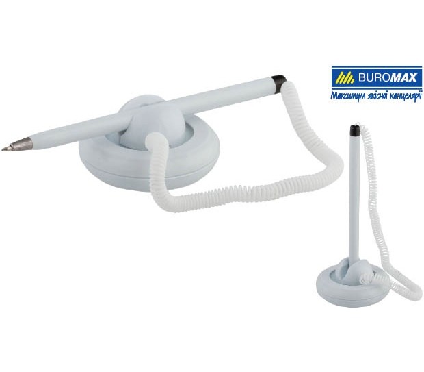 Ручка кулькова 8140-01 синя на підставці Buromax