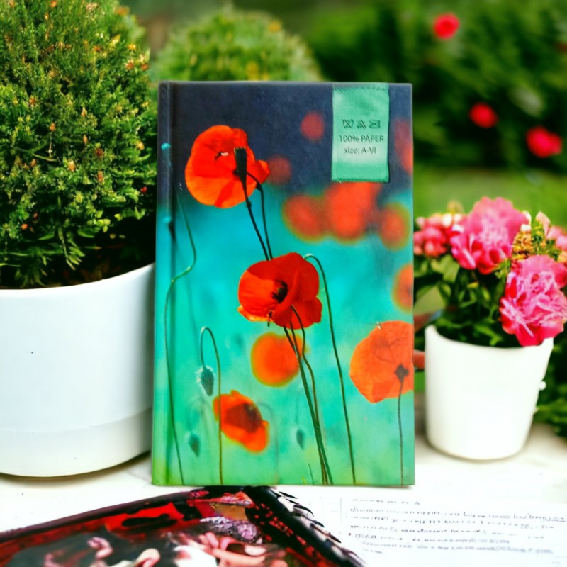 Щоденник недатований "Poppies" 17см*11см