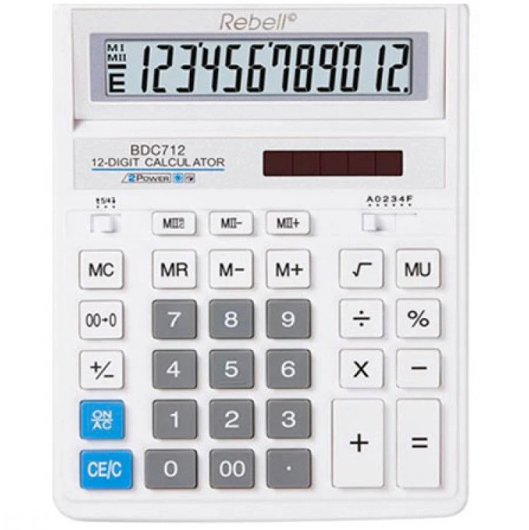 Калькулятор Rebell BDC-712 WH BX