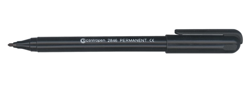 Маркер 2846 Permanent 1мм чёрный бренд: Centropen