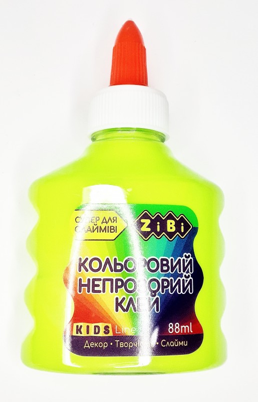 Цветной клей салатовый непрозрачный