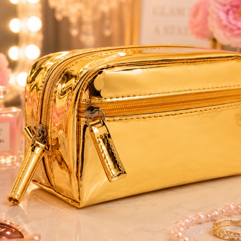 Косметичка-пенал Glamour Gold 