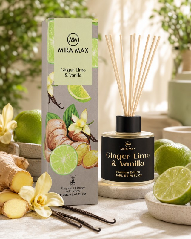 Аромадиффузор Mira Max Ginger Lime & Vanilla 110мл