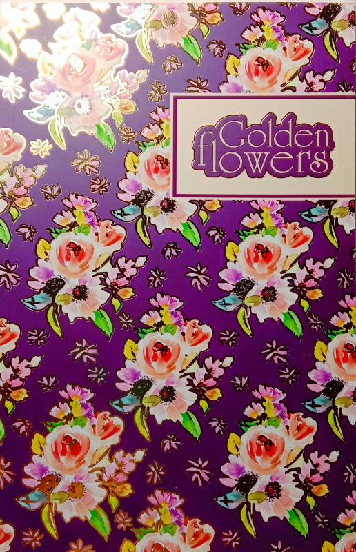 Блокнот A5 40арк.чисті аркуші"Golden Flowers"