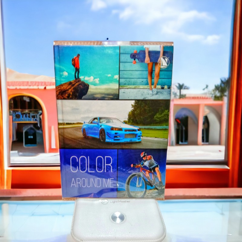 Блокнот А5 80арк.,# клітинка, "Color around me".