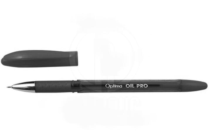 Ручка кулькова OIL PRO чорна 15616-01 бренд: Optima 0,7мм.