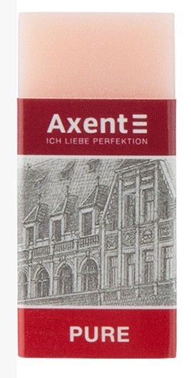 Гумка "Axent soft eraser" рожева
